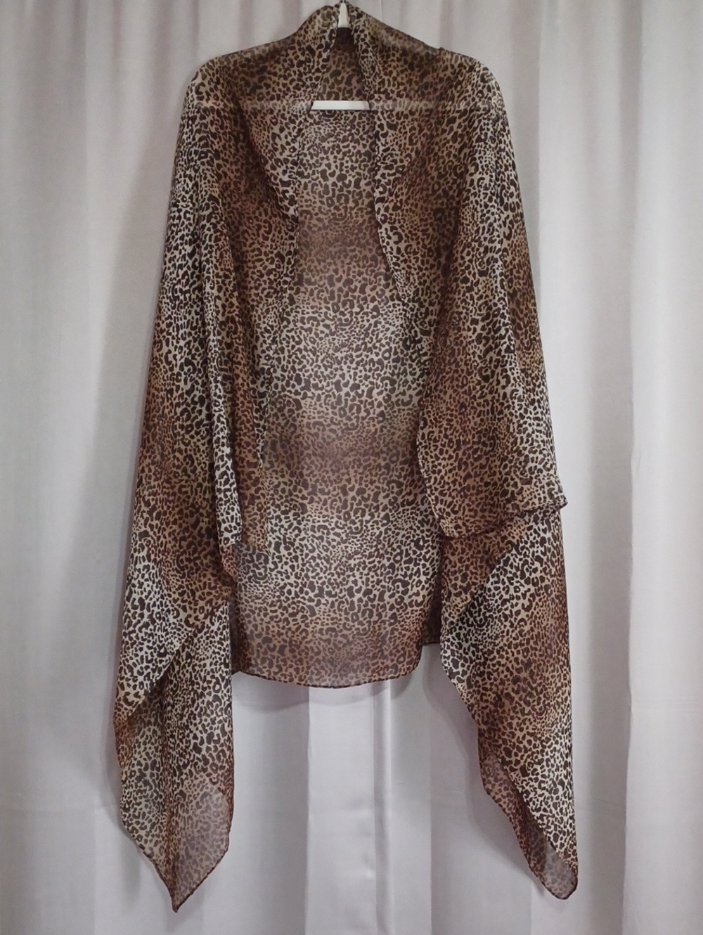 Oversized Leapord Cheetah Print Scarf Shawl Wrap 68×42 Oversized Animal Print